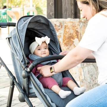 Stylish Mompush Wiz Convertible Baby Stroller with Bassinet