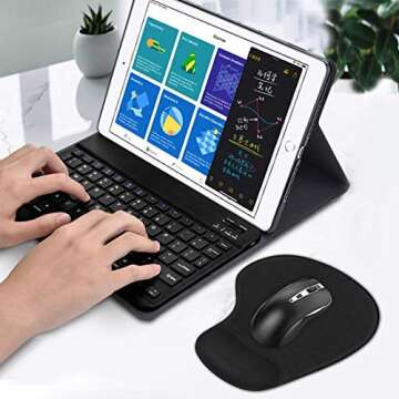 Office & Gaming Mouse Pad with Wrist Support Gel Cushion Rest Desk Mat for Desktop Computer, Laptop,...