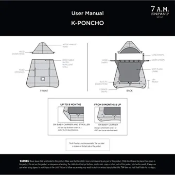 7 AM K-Poncho Baby Carrier Cover for Winter Comfort