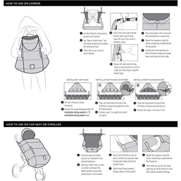 7 AM K-Poncho Baby Carrier Cover for Winter Comfort