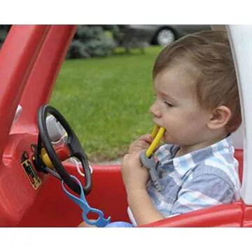 Durable Silicone Toy Safety Straps for Babies - 4 Pack