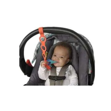 Durable Silicone Toy Safety Straps for Babies - 4 Pack