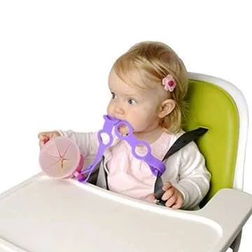 Durable Silicone Toy Safety Straps for Babies - 4 Pack