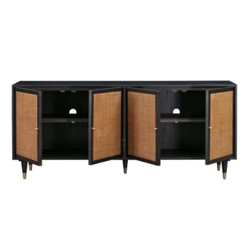 TOV Furniture Sierra 31" H Storage Sideboard in Noir
