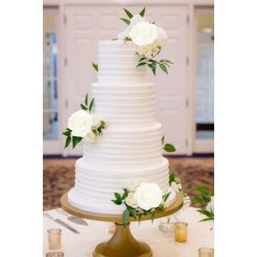 Artificial Rose Flowers, 100 pcs Foam Rose Bulk Ivory Fake flower heads for DIY Wedding Bouquets Rose Wall kissing balls Bridal Shower Centerpieces Arrangements Party Tables Decorations(Ivory)