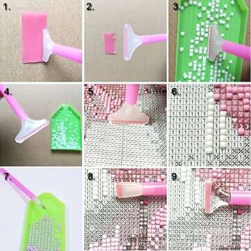 120 Slot Diamond Painting Storage Containers,Diamond Painting Accessories Storage Case,5D Diamond Painting Tools DIY Art Craft Jewelry Beads Rhinestones Organizer Box