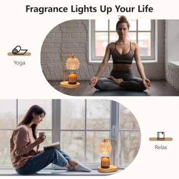 Fozanski Vintage Candle Warmer Lamp with Dimmer and Timer