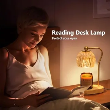 Fozanski Vintage Candle Warmer Lamp with Dimmer and Timer