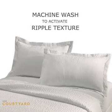 Courtyard by Marriott Textured Coverlet - Lightweight & Easy Care for Summer