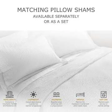 Courtyard by Marriott Textured Coverlet for Summer Comfort