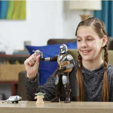 STAR WARS Galactic Action The Mandalorian & Grogu Interactive Figures