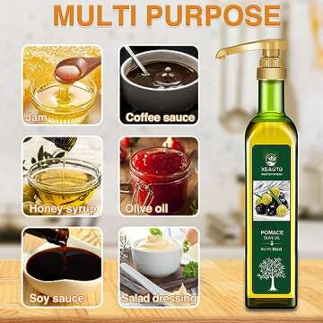 VOISEN 12 Pack Coffee Syrup Pumps for Home and Bar