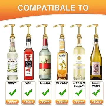 VOISEN 12 Pack Coffee Syrup Pumps for Home and Bar