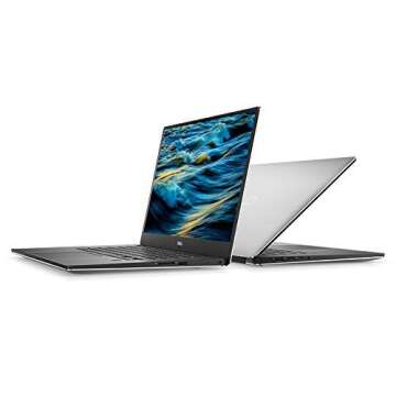 Dell XPS 9570 Laptop 15.6" FHD, 8th Gen Intel Core i7-8750H CPU, 16GB RAM, 512GB SSD, GeForce GTX 1050Ti, Thin bzl 400 Nits Display, Silver, Windows 10 Home - XPS9570-7996SLV-PUS, Gaming Capable