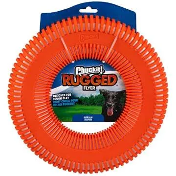 Chuckit! Rugged Flyer Dog Toy for Durable Fetch Fun
