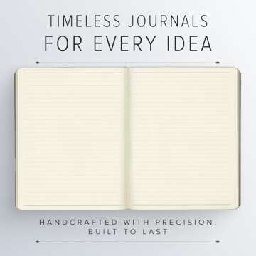 Gallery Leather Journal Notebook - 192 Pages, Softcover, For Men and Women, For Writing, Work & Trav...