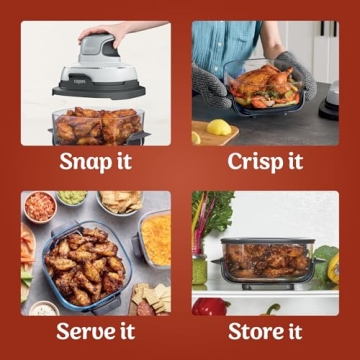 Ninja Crispi 3-in-1 Compact Air Fryer for Healthy Cooking