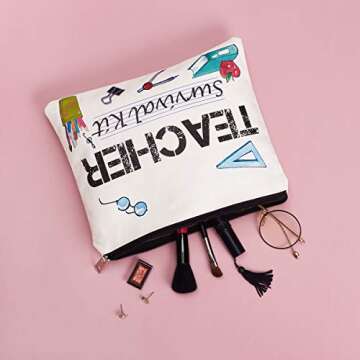 Teacher Appreciation Gifts - Survival Kit & Makeup Bag for Women & Men, Perfect for Teacher's Day, Birthday & Christmas