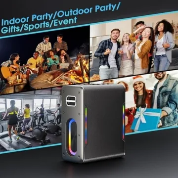 Powerful Karaoke Machine with Dual Microphones for All