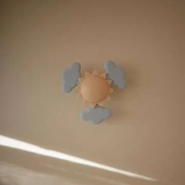 mushie Sunshine Suction Spinner Toy | Toddler Sensory Toys for Bath & Play