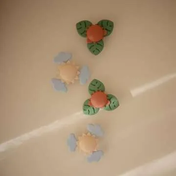 mushie Sunshine Suction Spinner Toy | Toddler Sensory Toys for Bath & Play