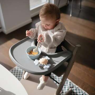 mushie Sunshine Suction Spinner Toy | Toddler Sensory Toys for Bath & Play