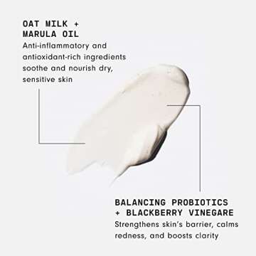 Versed Gentle Cycle Hydrating Milky Cleanser - Lightweight Daily Facial Wash Removes Makeup for Mois...