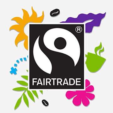 Ethical Bean Fairtrade Organic Coffee, Classic Medium Roast, Whole Bean Coffee (12 Oz Bag), Classic Medium Roast, 0.75 Lb