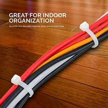 Neiko 51259A 200-Piece Heavy Duty Cable Zip Ties