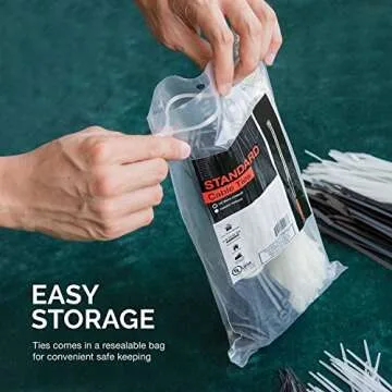 Neiko 51259A 200-Piece Heavy Duty Cable Zip Ties