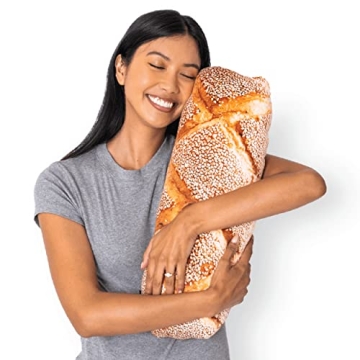 Much Comfort 22" 3D Seeded Baguette Throw Pillow - Made with Super Soft, Ultra Premium Fabric - Cute...