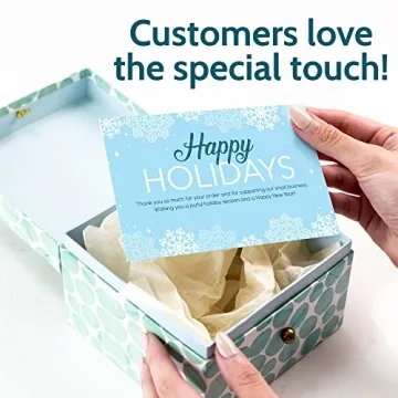 T MARIE 50 Holiday Thank You Cards For Small Business