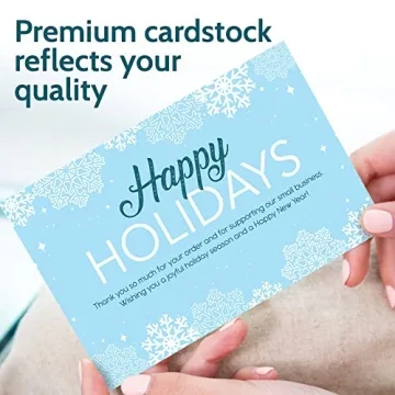 T MARIE 50 Holiday Thank You Cards For Small Business