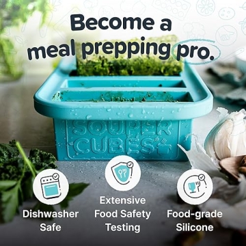 Souper Cubes 1/2 Cup Silicone Freezer Mold for Easy Meal Prep