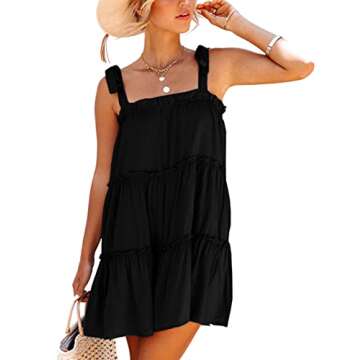 Deerose Stylish Square Neck Sundress for Summer Fun