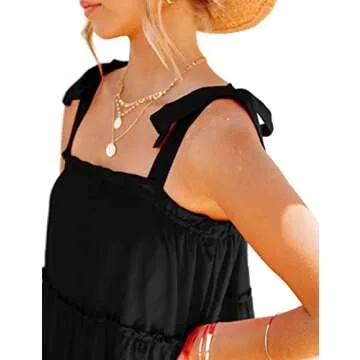 Deerose Stylish Square Neck Sundress for Summer Fun