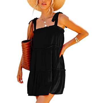 Deerose Stylish Square Neck Sundress for Summer Fun