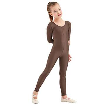 speerise Girls Unitards Gymnastics Long Sleeves Full Body Toddler Ballet Leotards for Kids Costumes