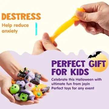 JOYIN Halloween Mochi Squishy Toy Kit for Kids Fun