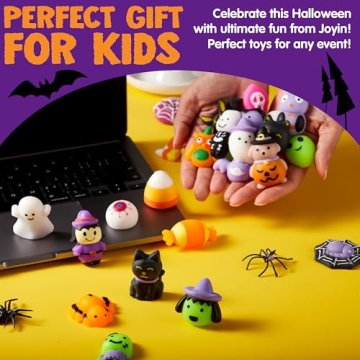JOYIN Halloween Mochi Squishy Toy Kit for Kids Fun