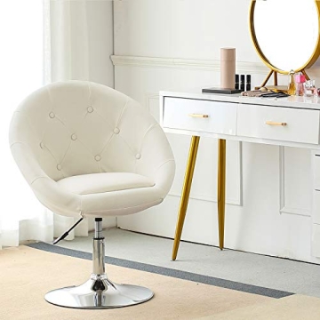 Luxury Adjustable Swivel Vanity Office Accent Chair