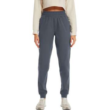 HOdo Women's Tall Sweatpants - Warm Fleece Lined Joggers with Pockets