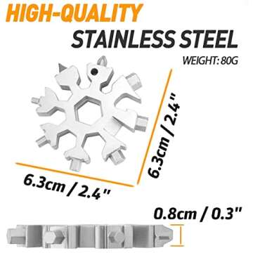 18-in-1 Snowflake Multitool for Men - Ultimate Gadget