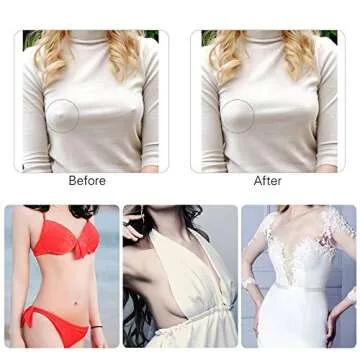 JESWELL Nipple Covers for Women - Disposable Pasties and Petals