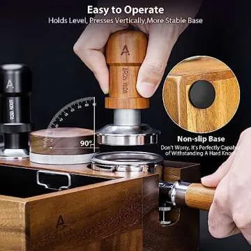 Espresso Knock Box Tamping Station for 51-54mm Accessories