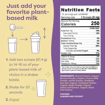 FlavCity Vegan Protein Smoothie - Vanilla 20g Protein Shake