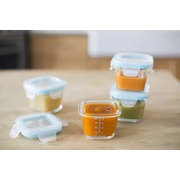 OXO Tot Glass Baby Blocks for Safe Food Storage