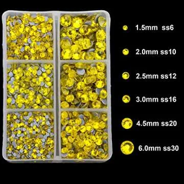 4000pcs Hot Fix Rhinestones for DIY Crafts and Cheer