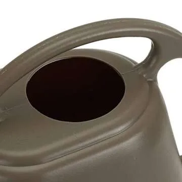 Fasmov Plastic Watering Can 1-Gallon Durable Deep Gray