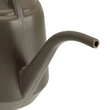 Fasmov Plastic Watering Can 1-Gallon Durable Deep Gray